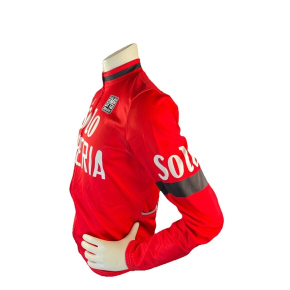 Santini Womens XL Thermal Long Sleeve Jersey Cycling Solo Superia Full Zip Italy - Picture 4 of 14